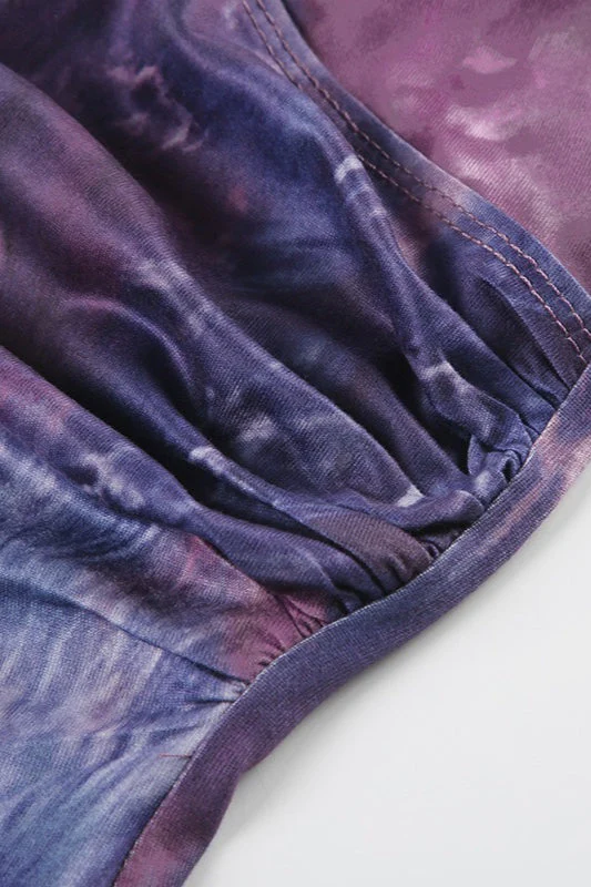 Cross V Neck Printed Bloshope - Image 4