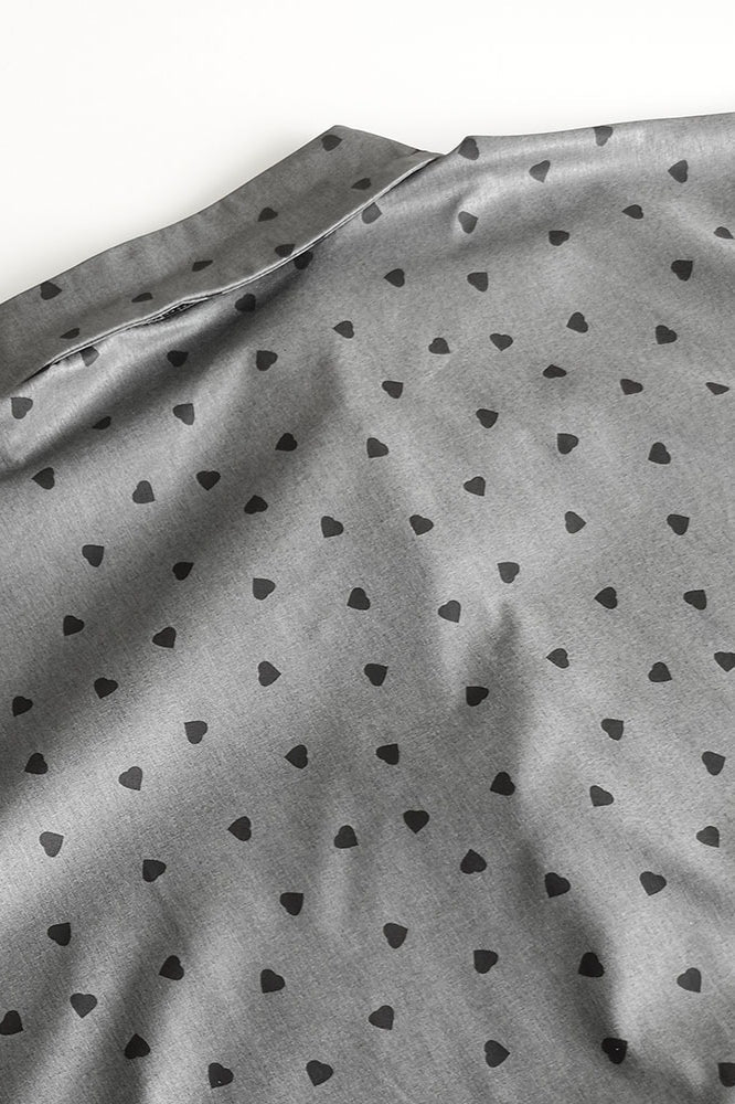 Lace Cuff Polka Dot Collar Bloshope - Image 3