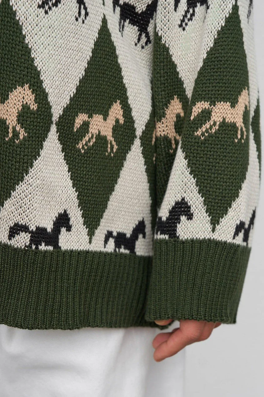 Long Sleeve Colorblock Knit Sweater - Image 11